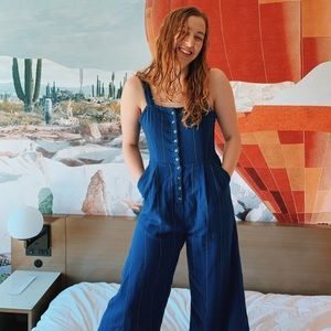 Billabong Paint the Town Blue Jumpsuit
